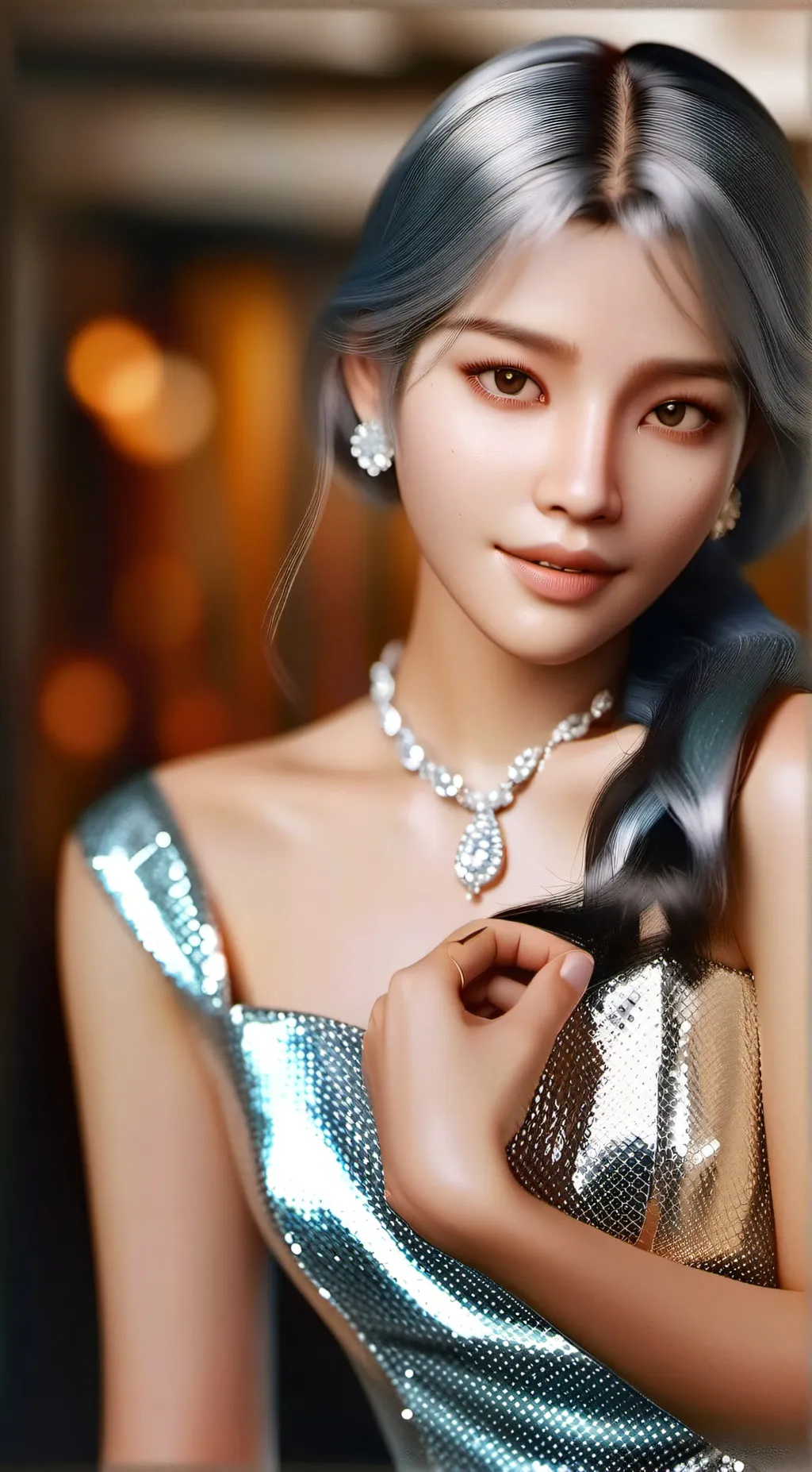 ai character: Moon background