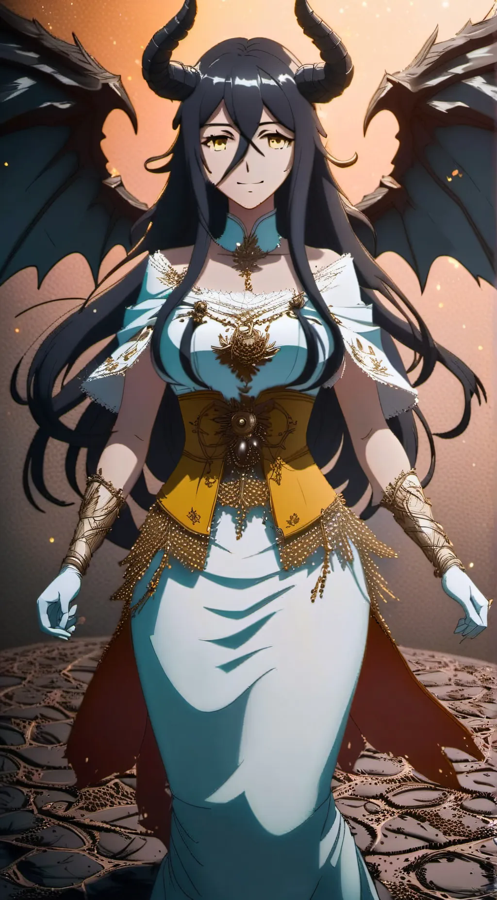 ai character: Albedo background