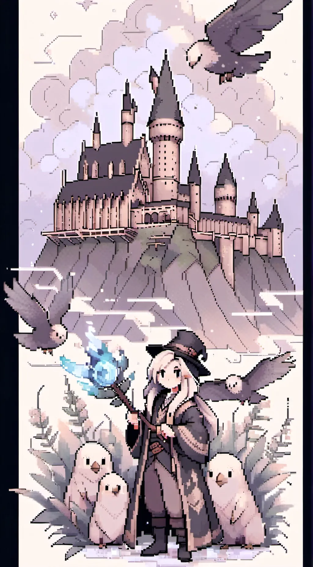 ai character: Hogwarts background