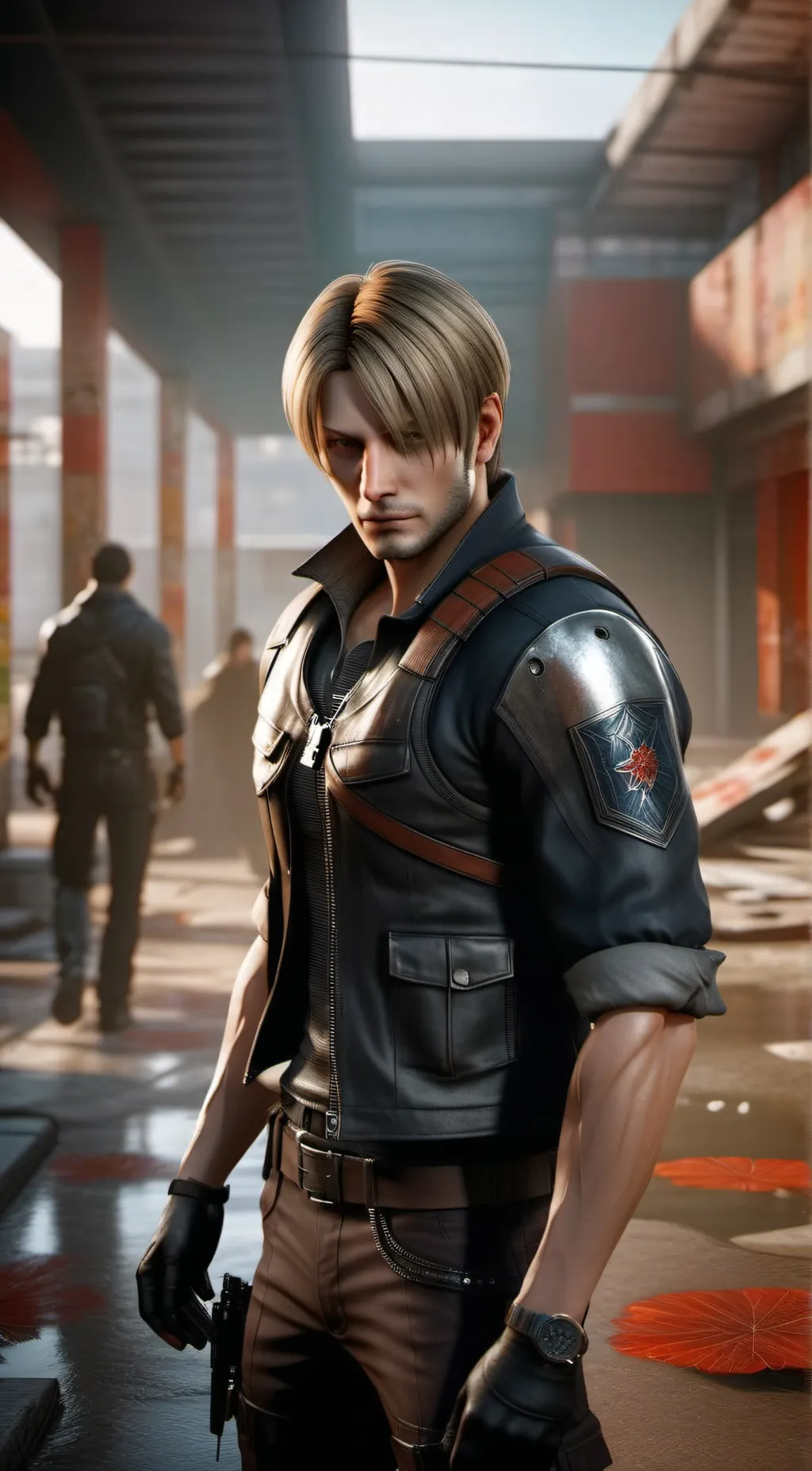 ai character: Leon background