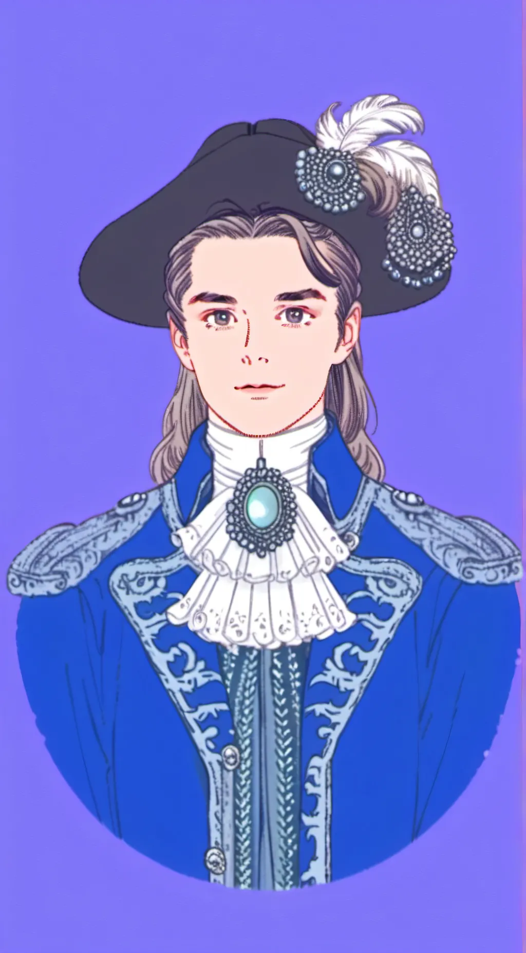 ai character: King Louis XIV background