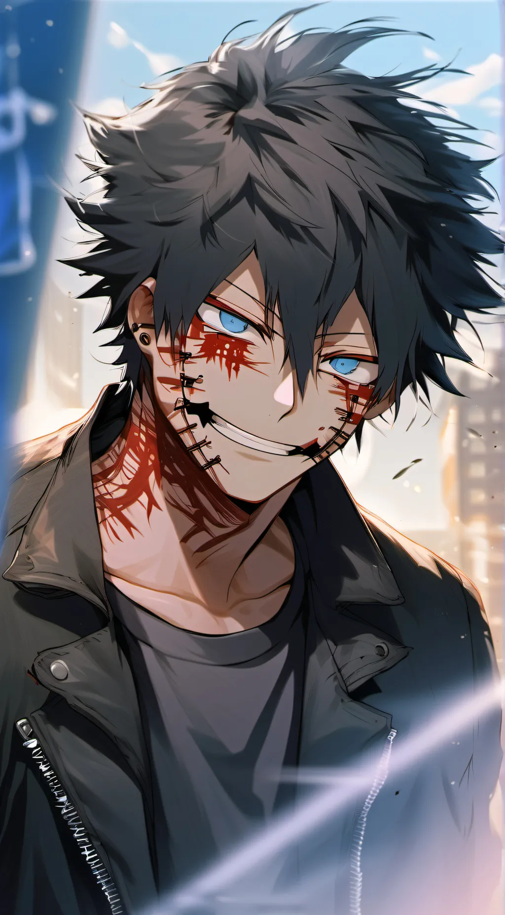 ai character: Dabi/To To background