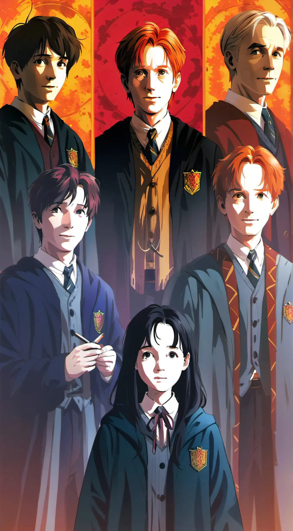 ai character: Hogwarts  background