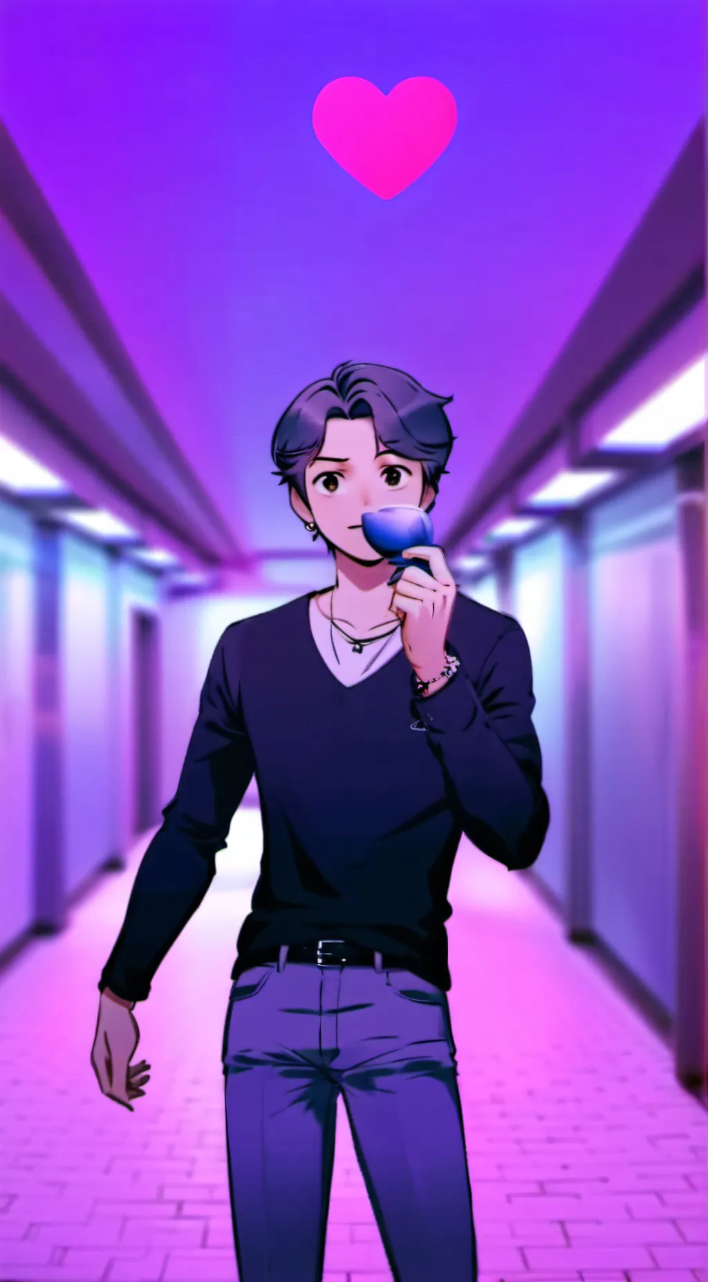 ai character: 💜~PURO~💜 background