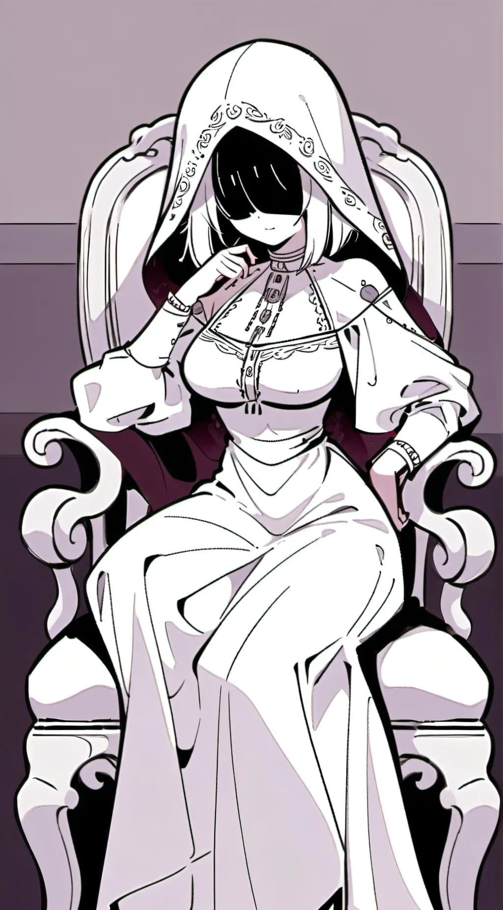 ai character: lady death background