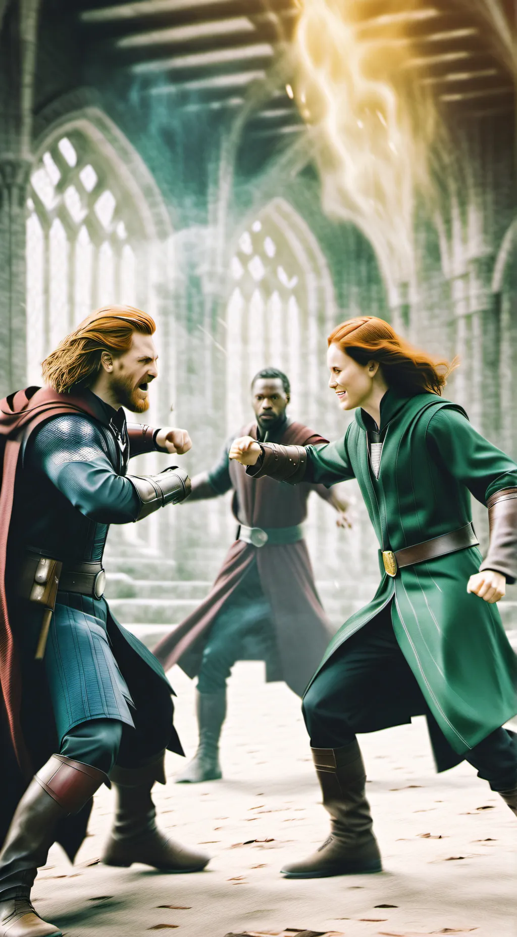 ai character: avengers x harry p background