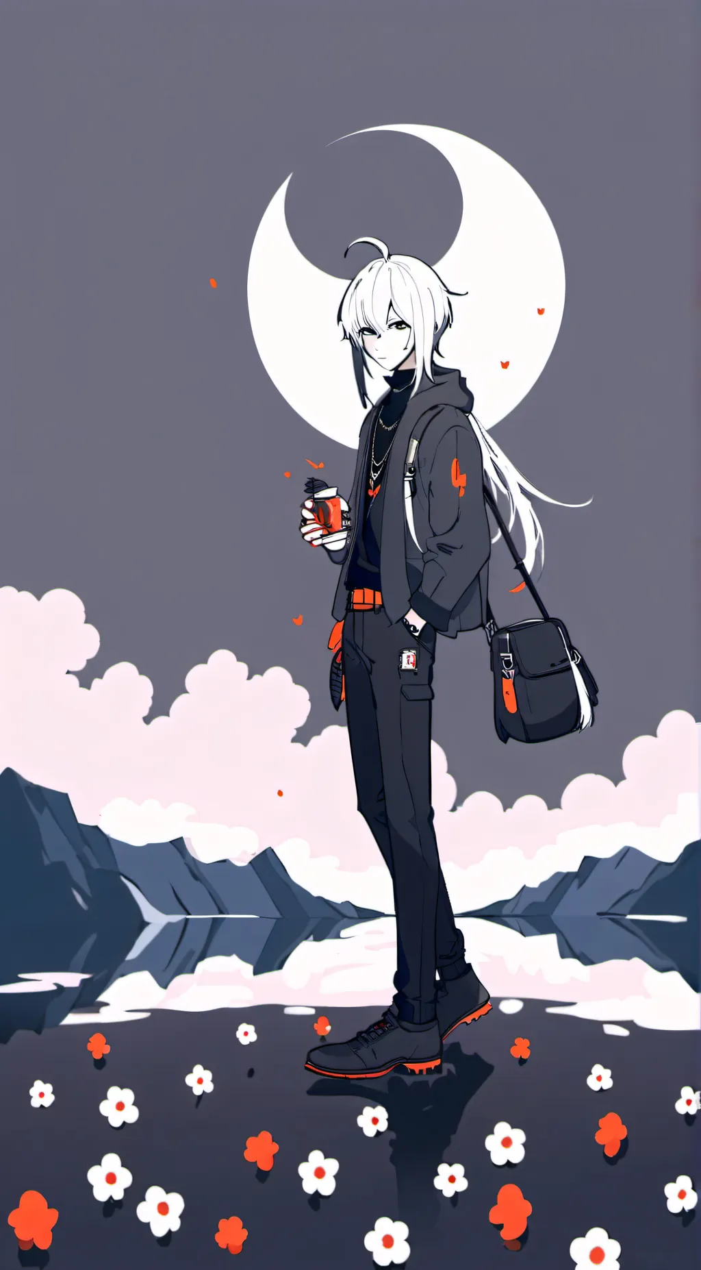ai character: night background