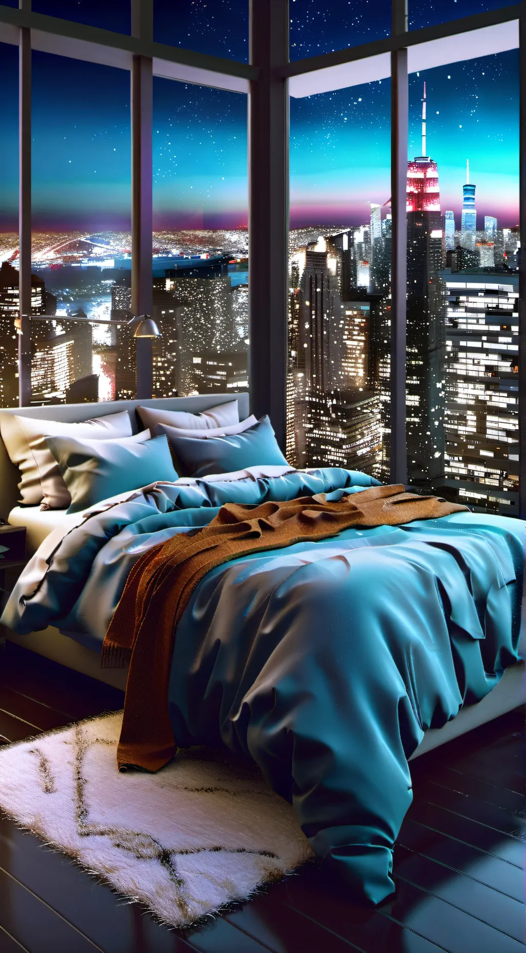 ai character: HB BEDROOM background