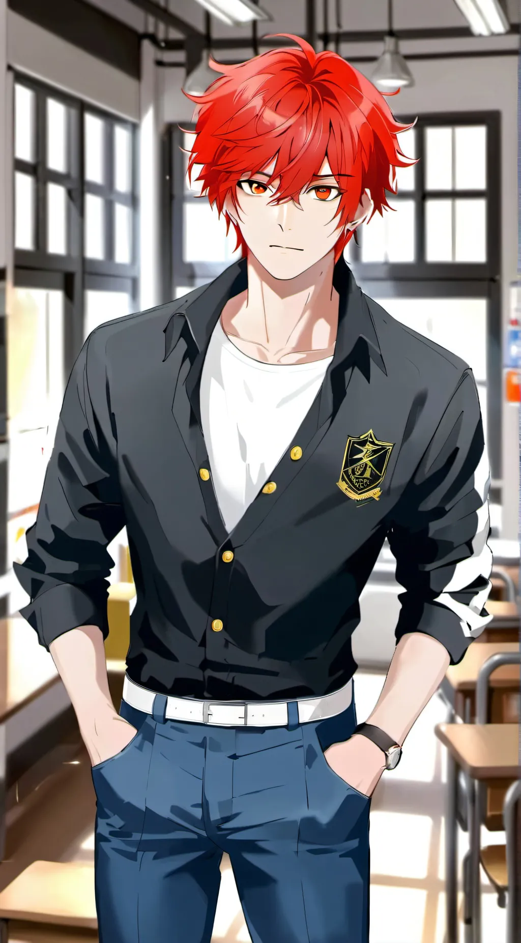 ai character: Lloyd Alema  background