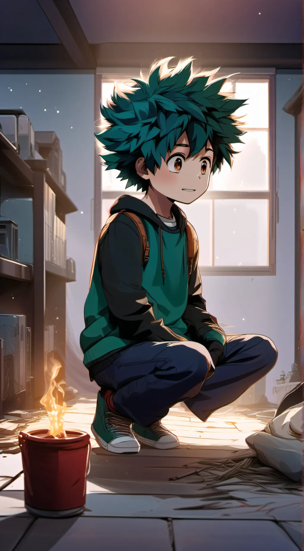 ai character: deku background