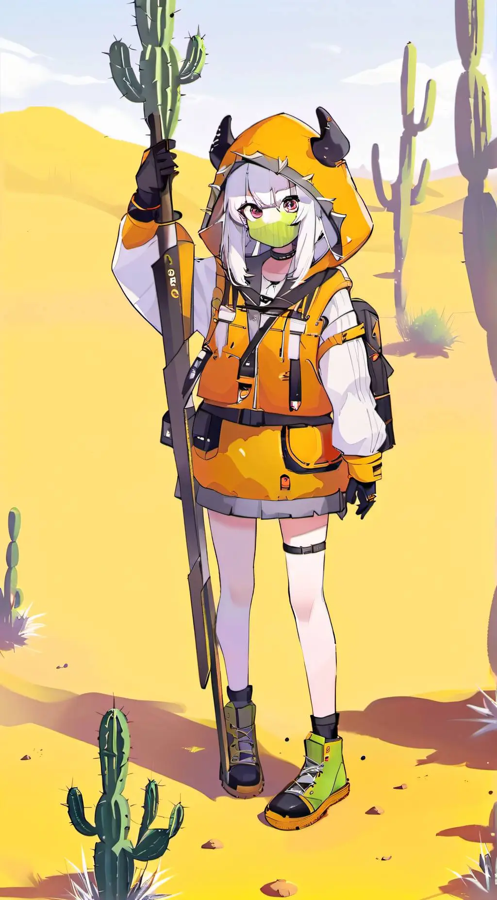 ai character: pins background