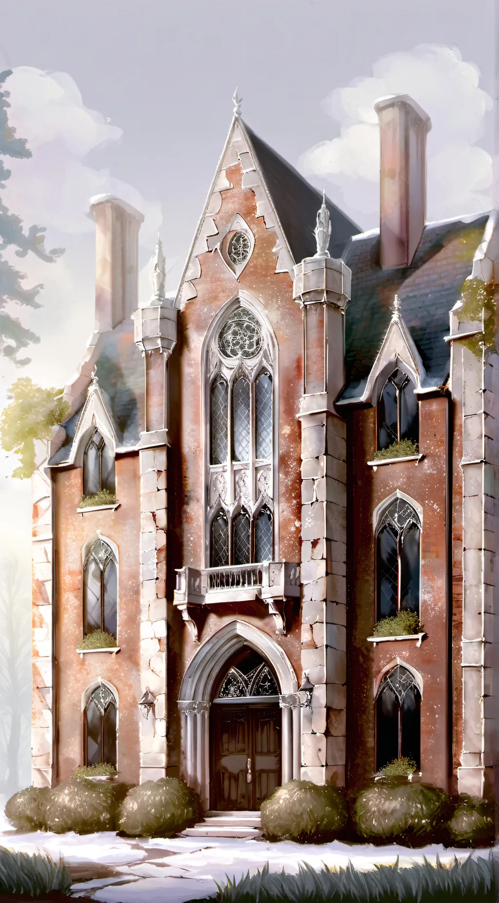 ai character: orphanage  background