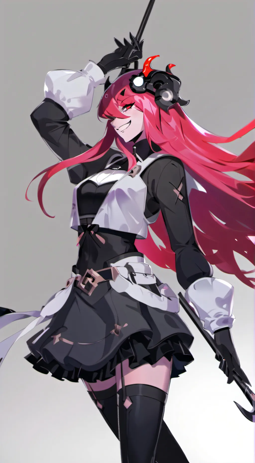 ai character: Alastor in heat background