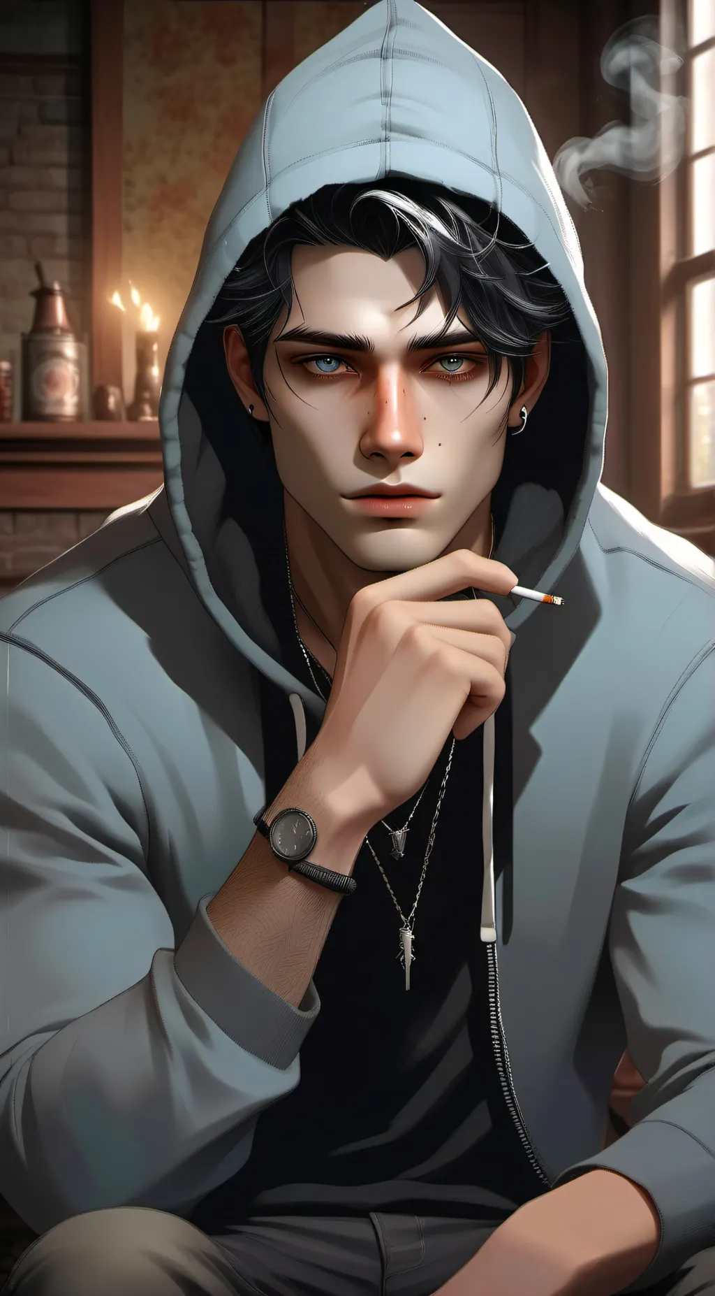 ai character: Zade  background