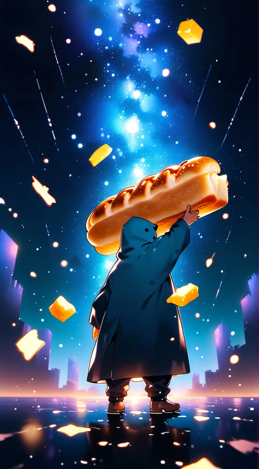 ai character: Bread background