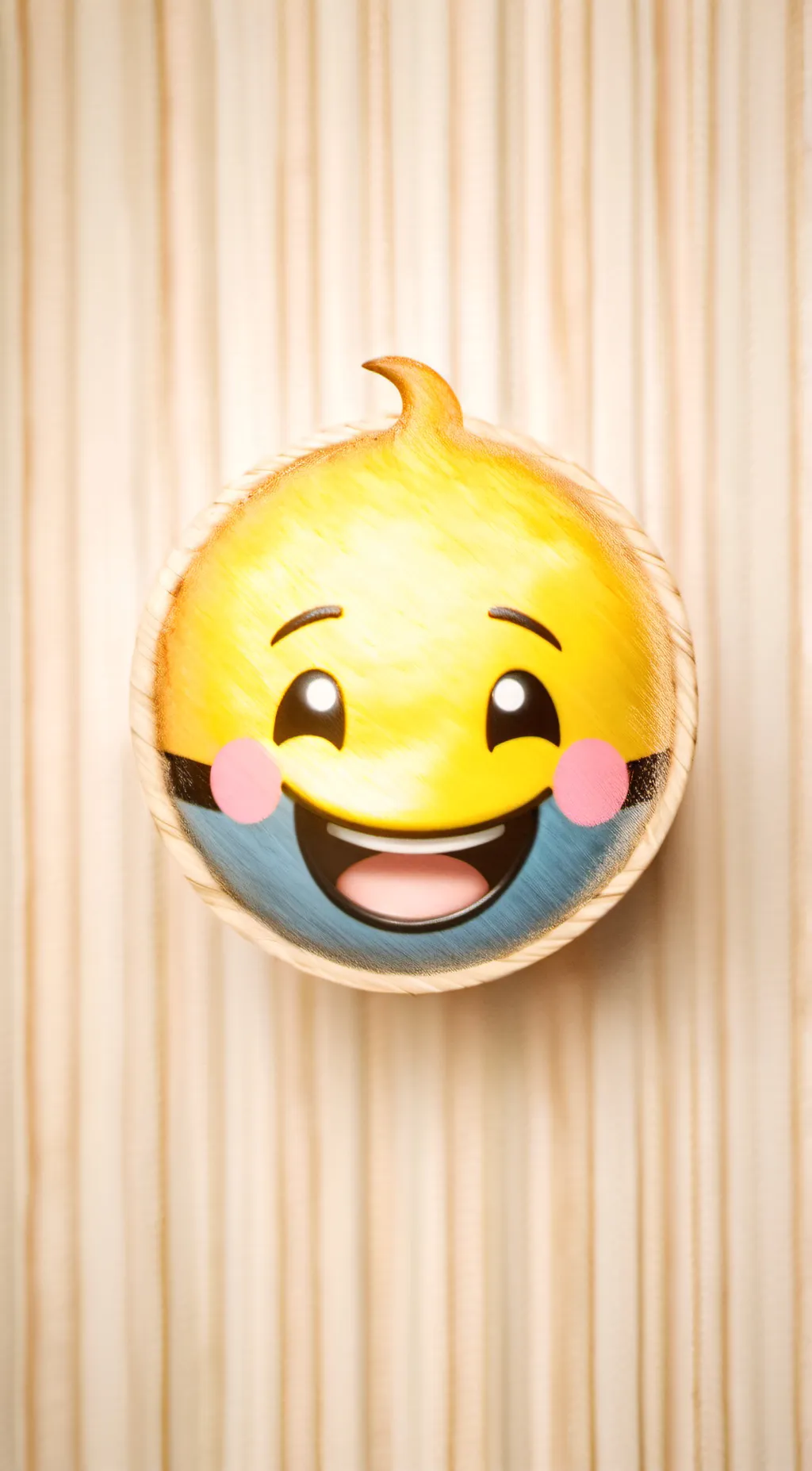 ai character: Happy emoji  background