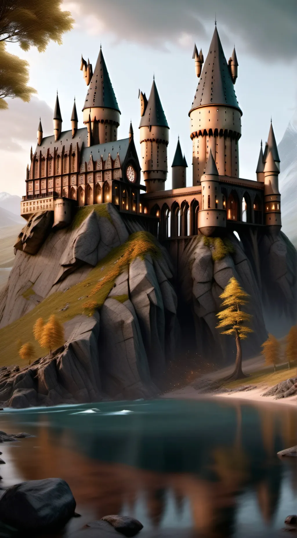 ai character: Hogwarts background
