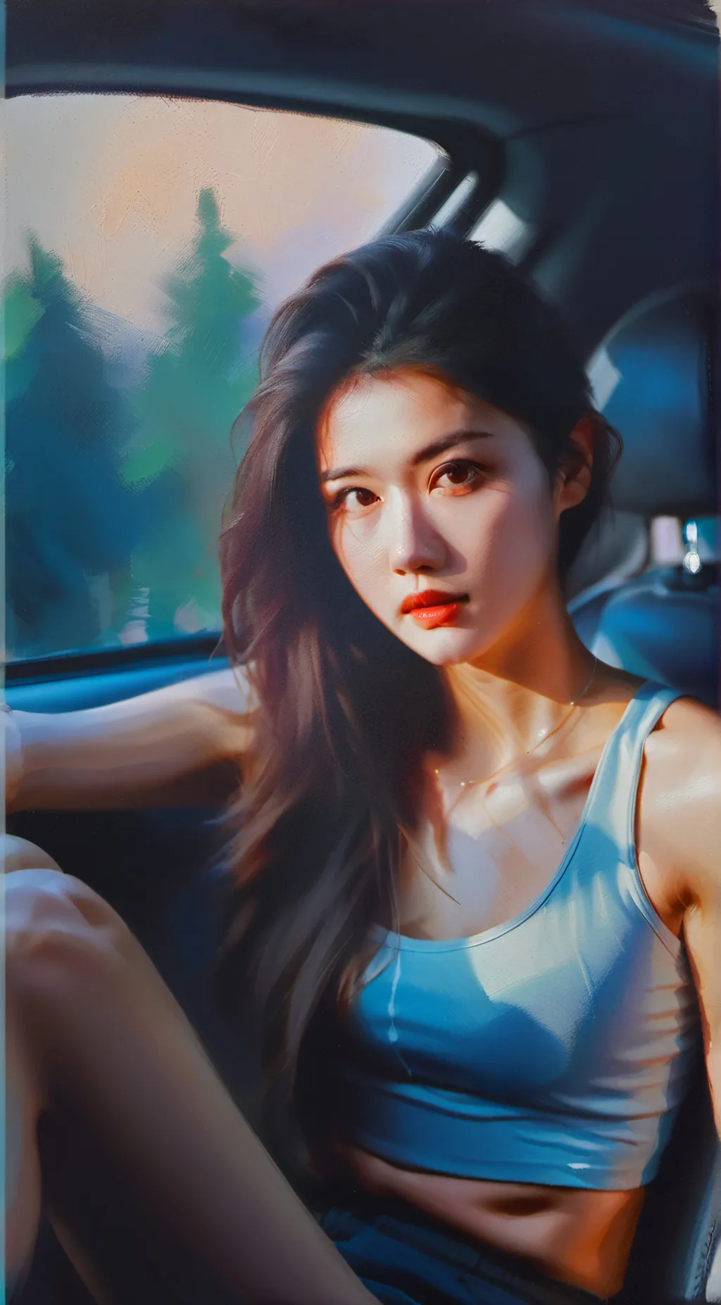 ai character: Pam background
