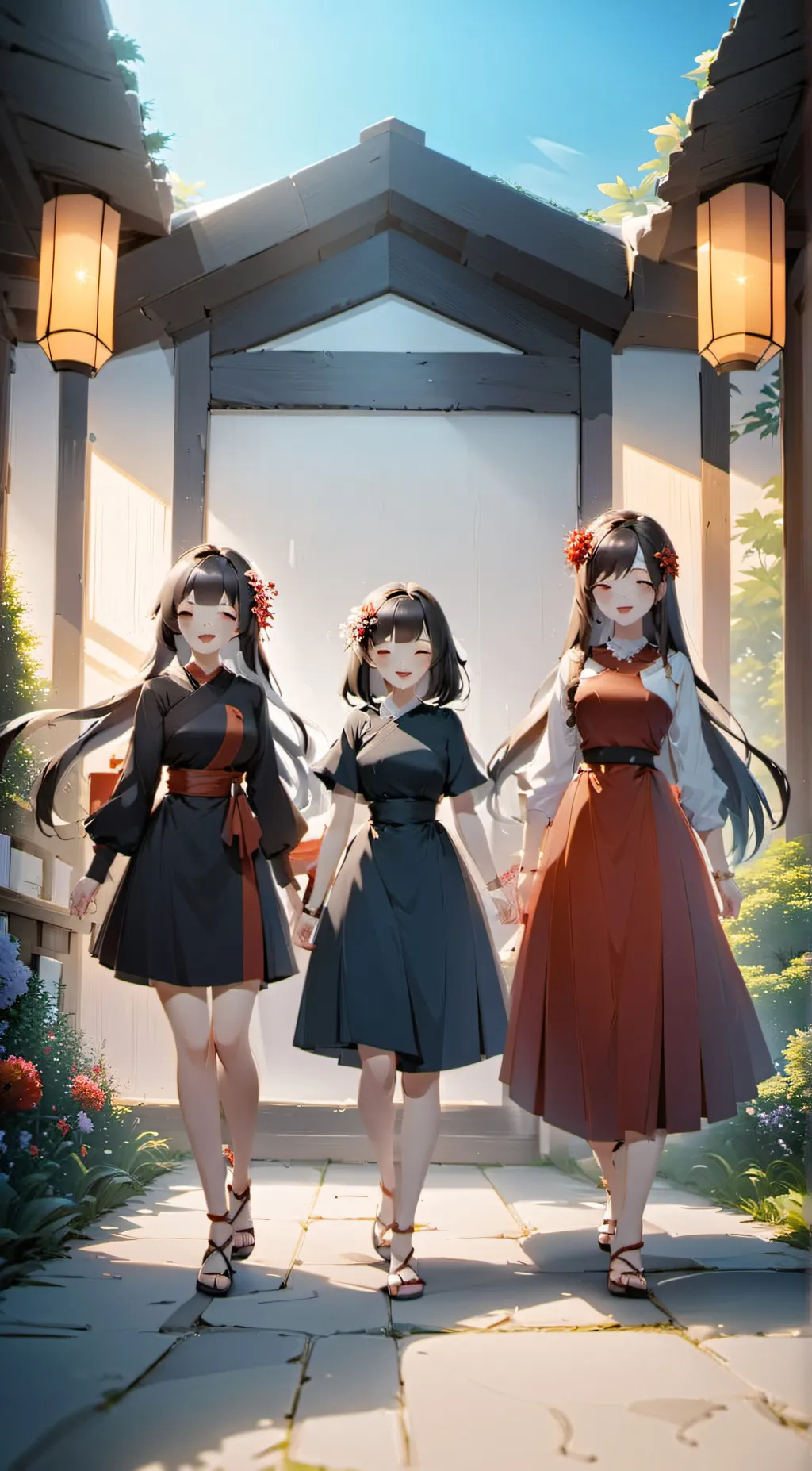 ai character: Ella jenny&millly background