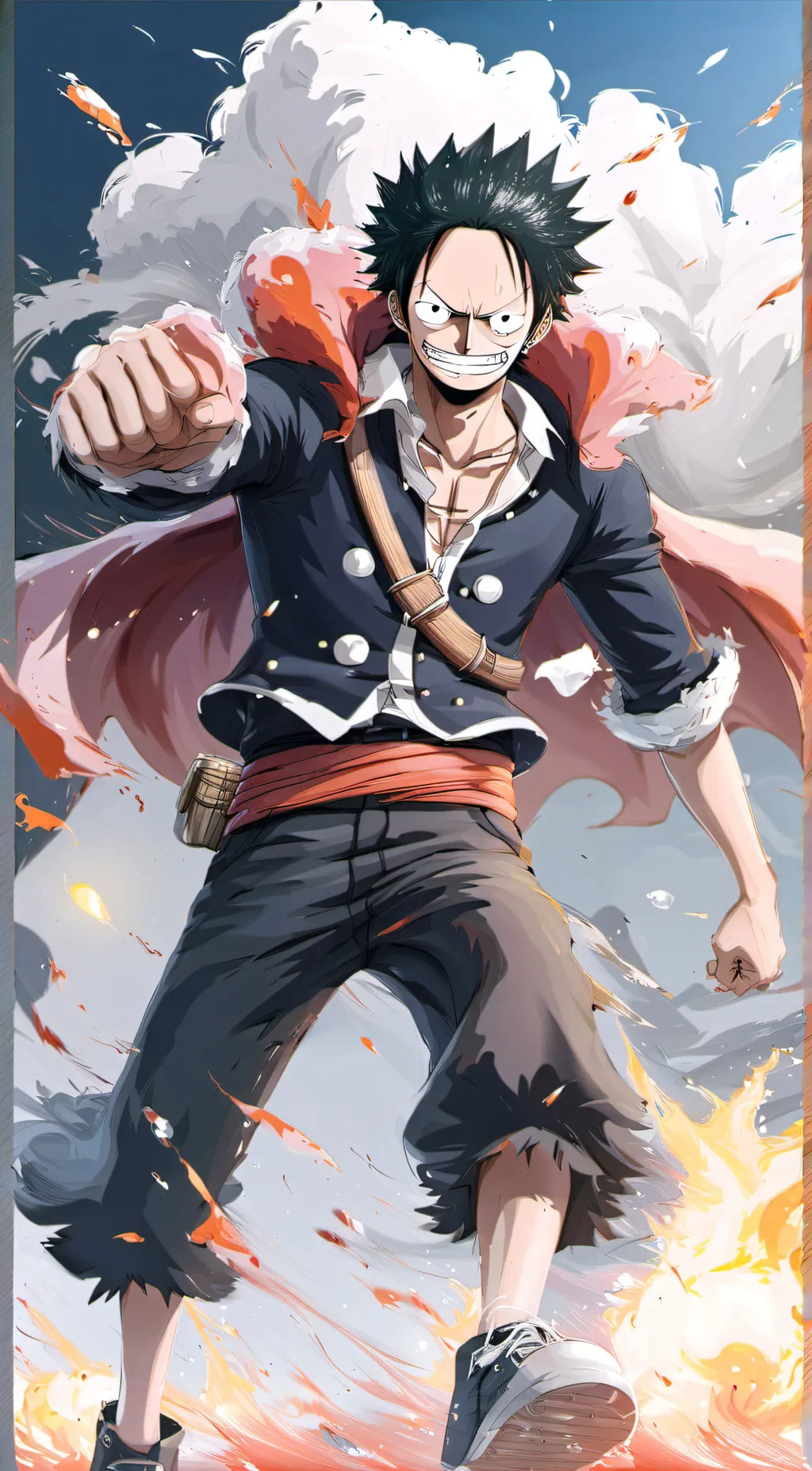ai character: Luffy background