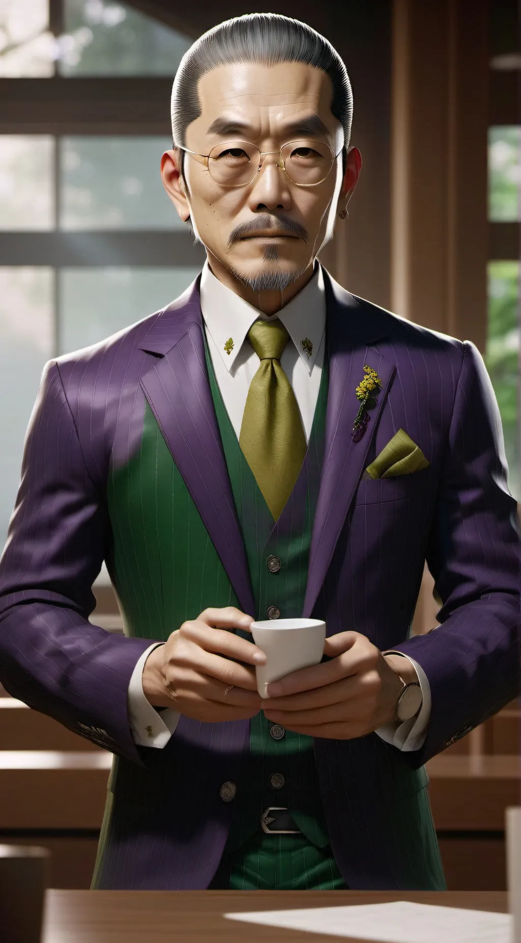 ai character: Yoshihiro Kira  background