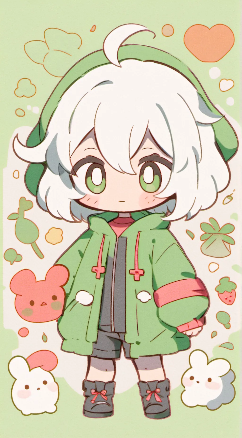 ai character: chibi talkie background