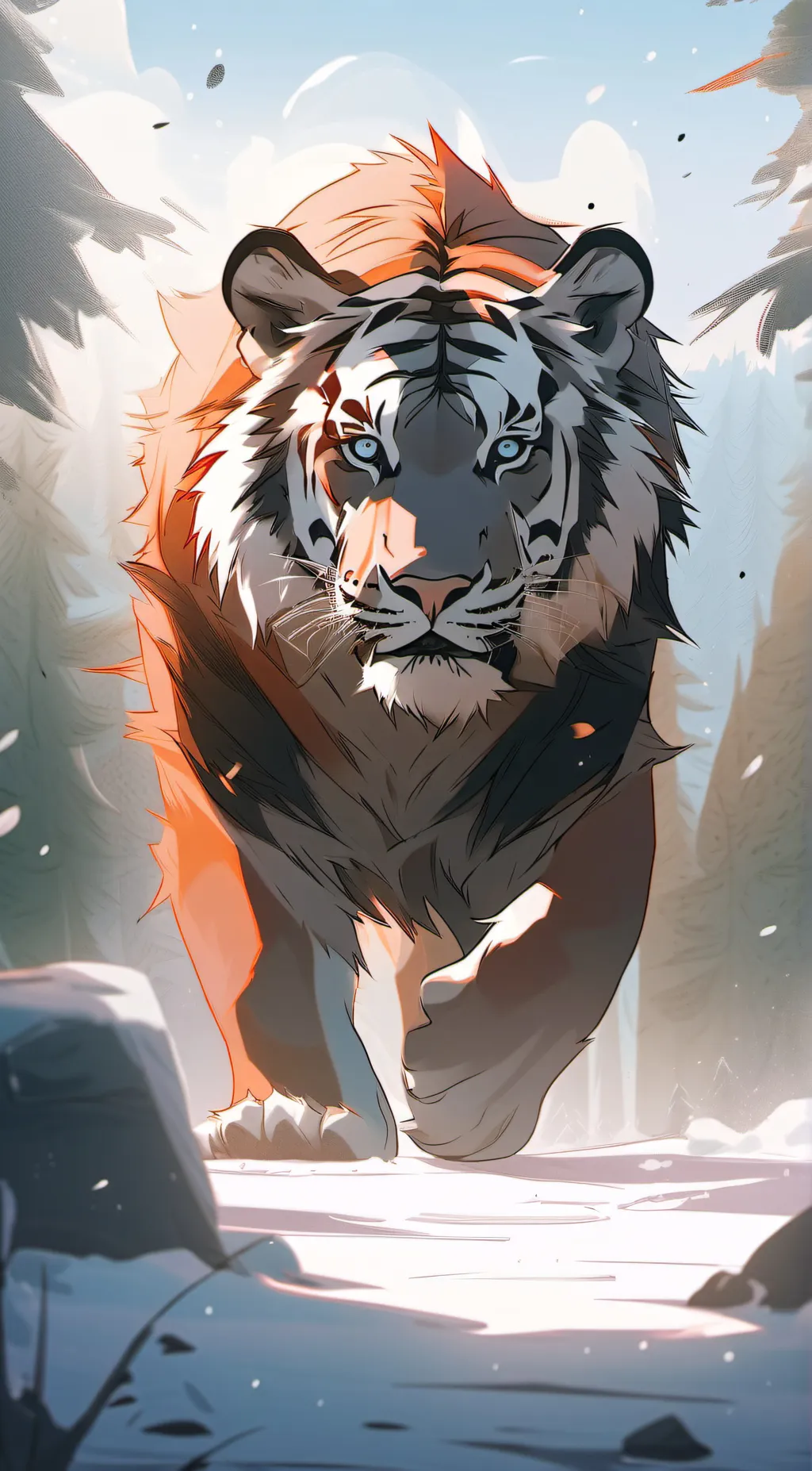 ai character: smiling critters  background