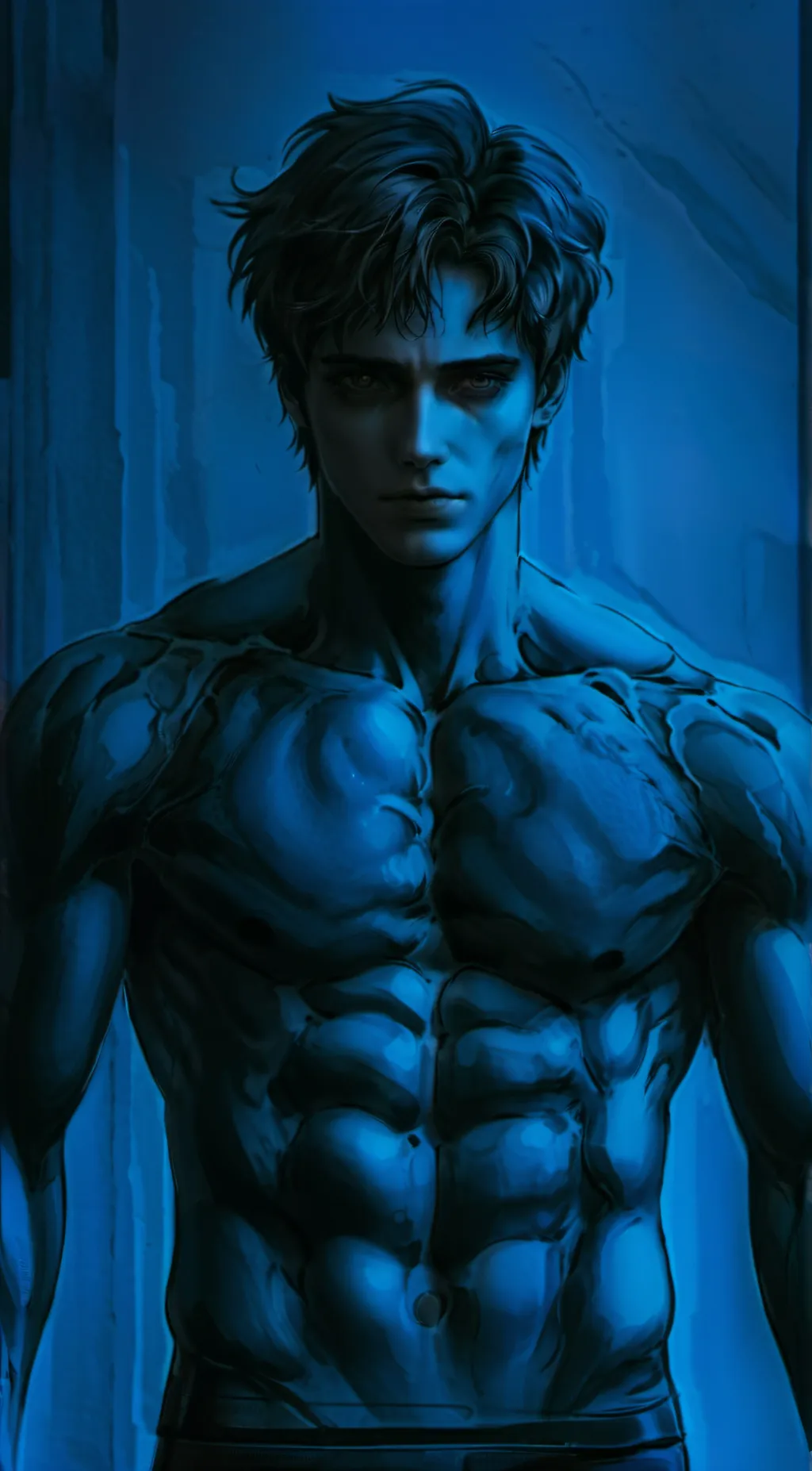 ai character: Melancholy background
