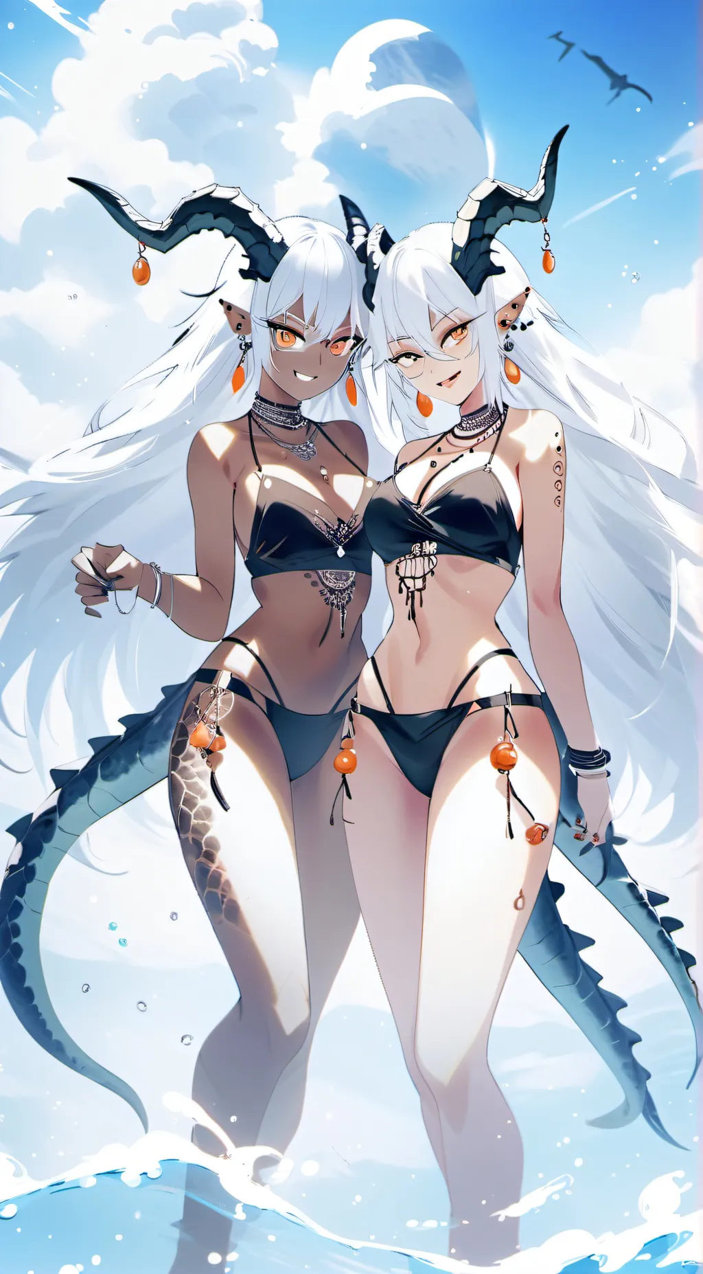 ai character: Reptera & Raptora background