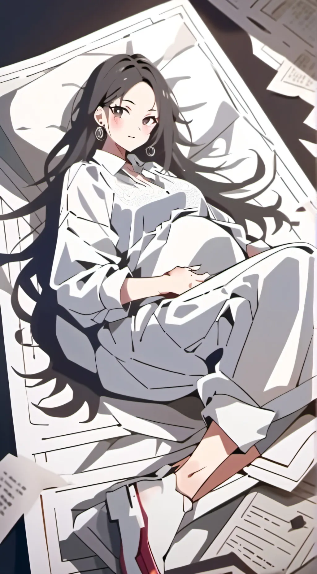 ai character: pregnant roommate background