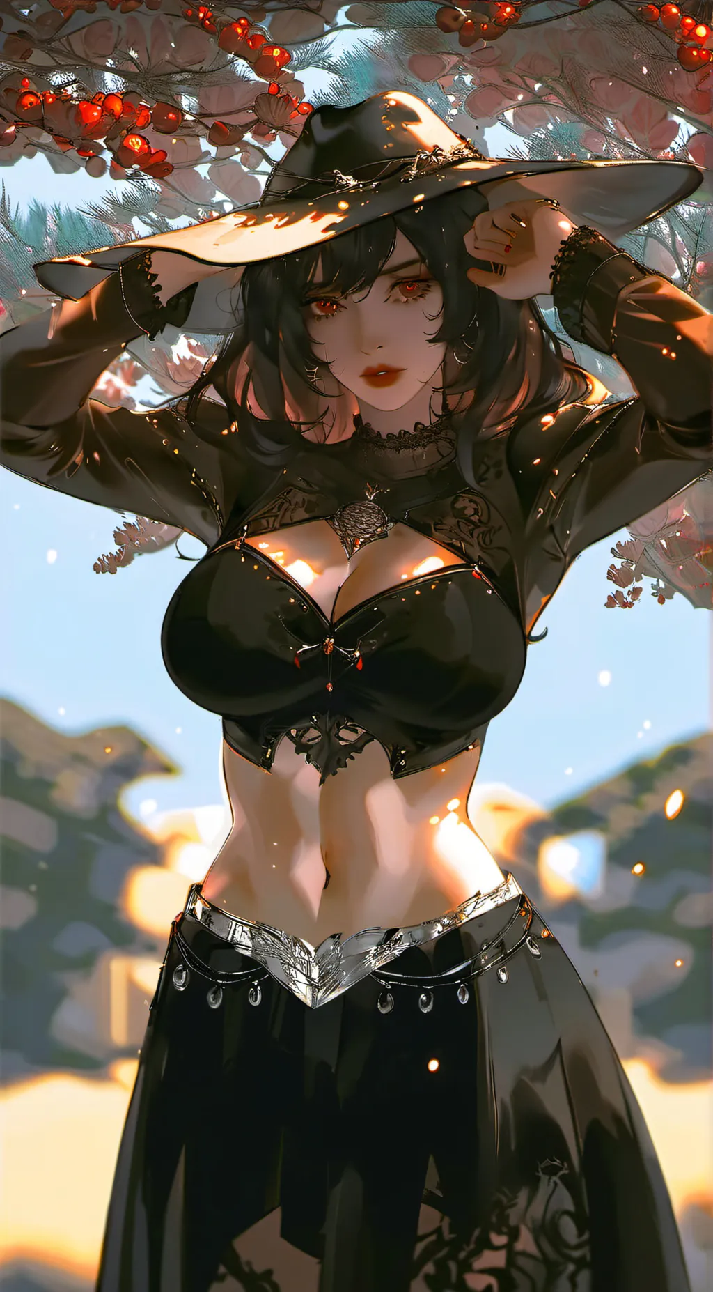 ai character: Amber background