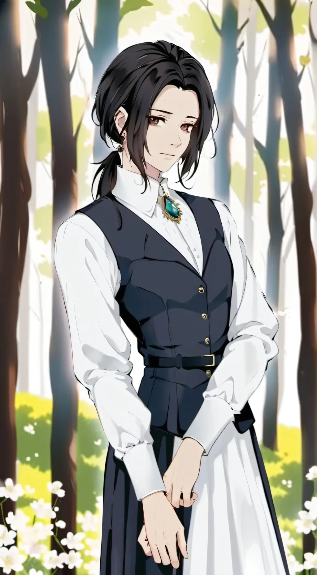 ai character: Sun background