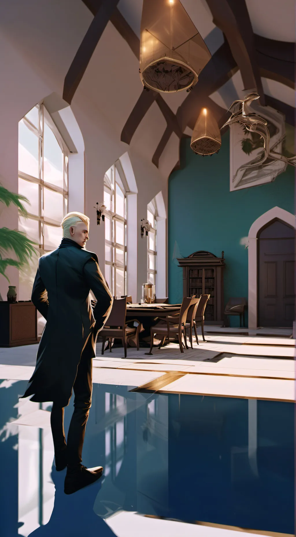 ai character: The fight background