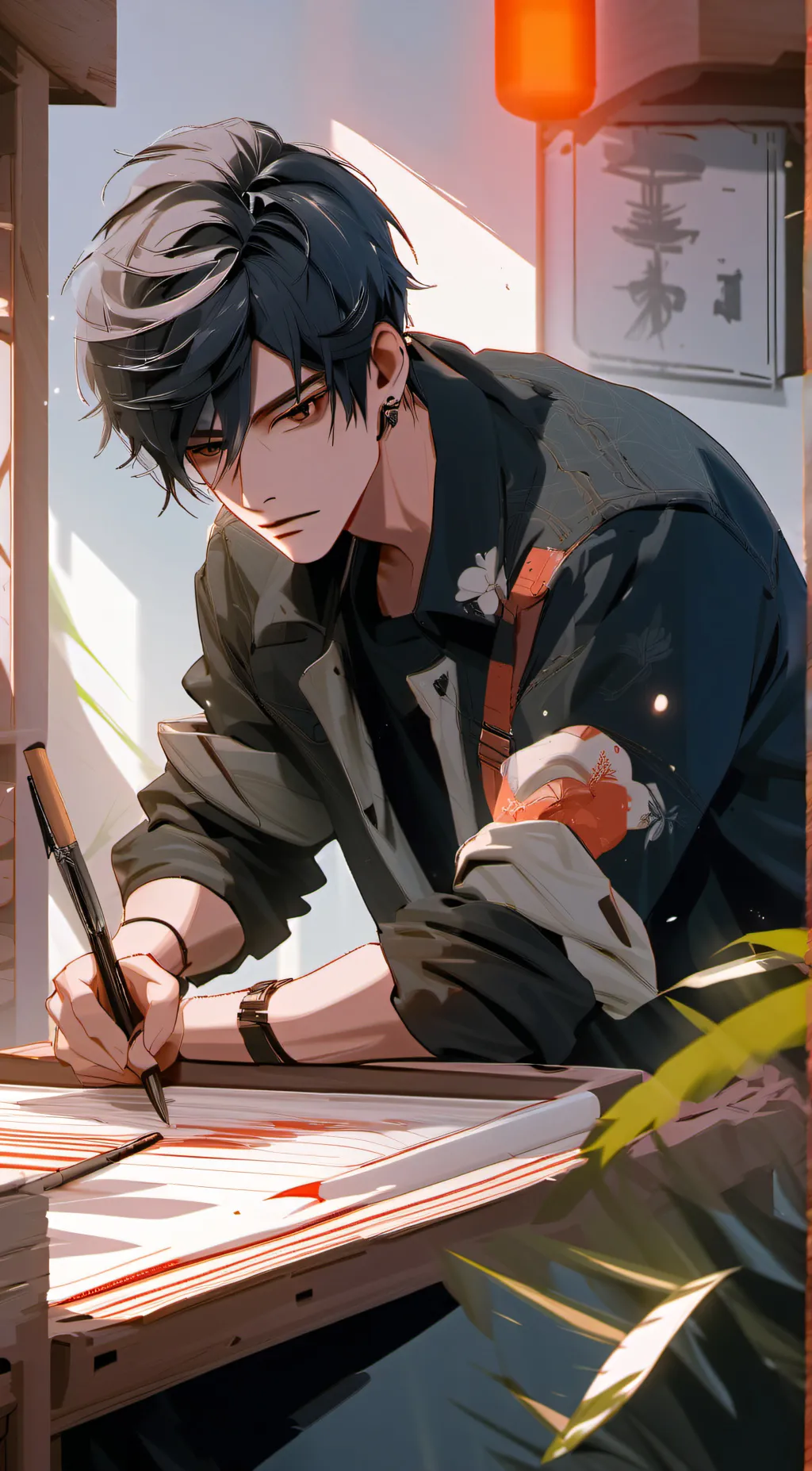 ai character: Sam  background