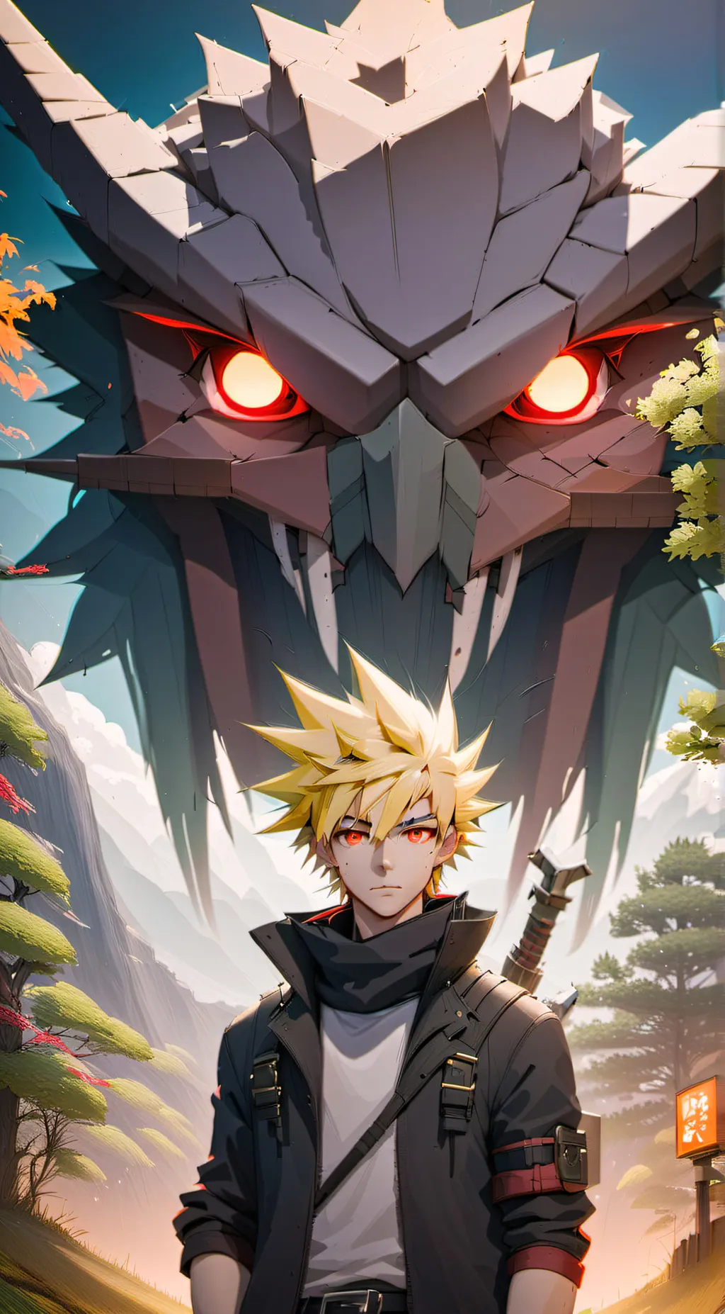 ai character: Bakugo background