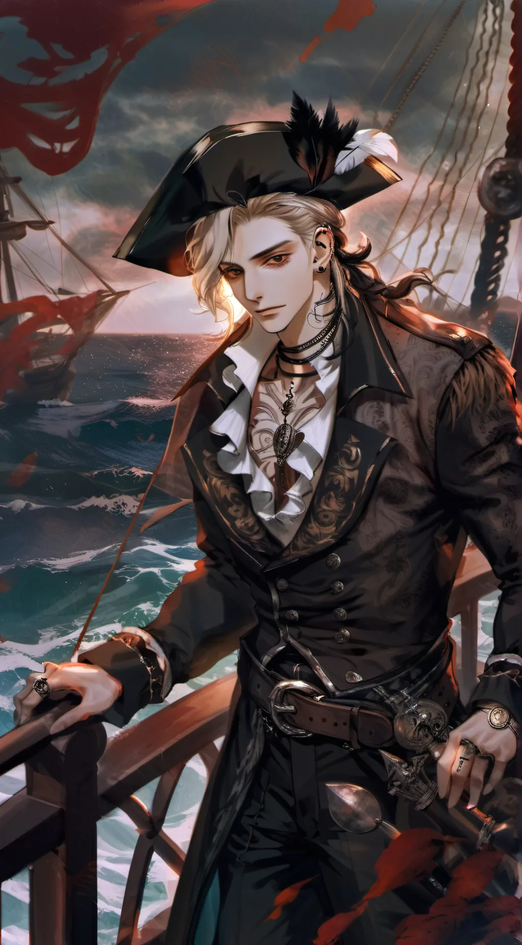 ai character: Luca IronHook background