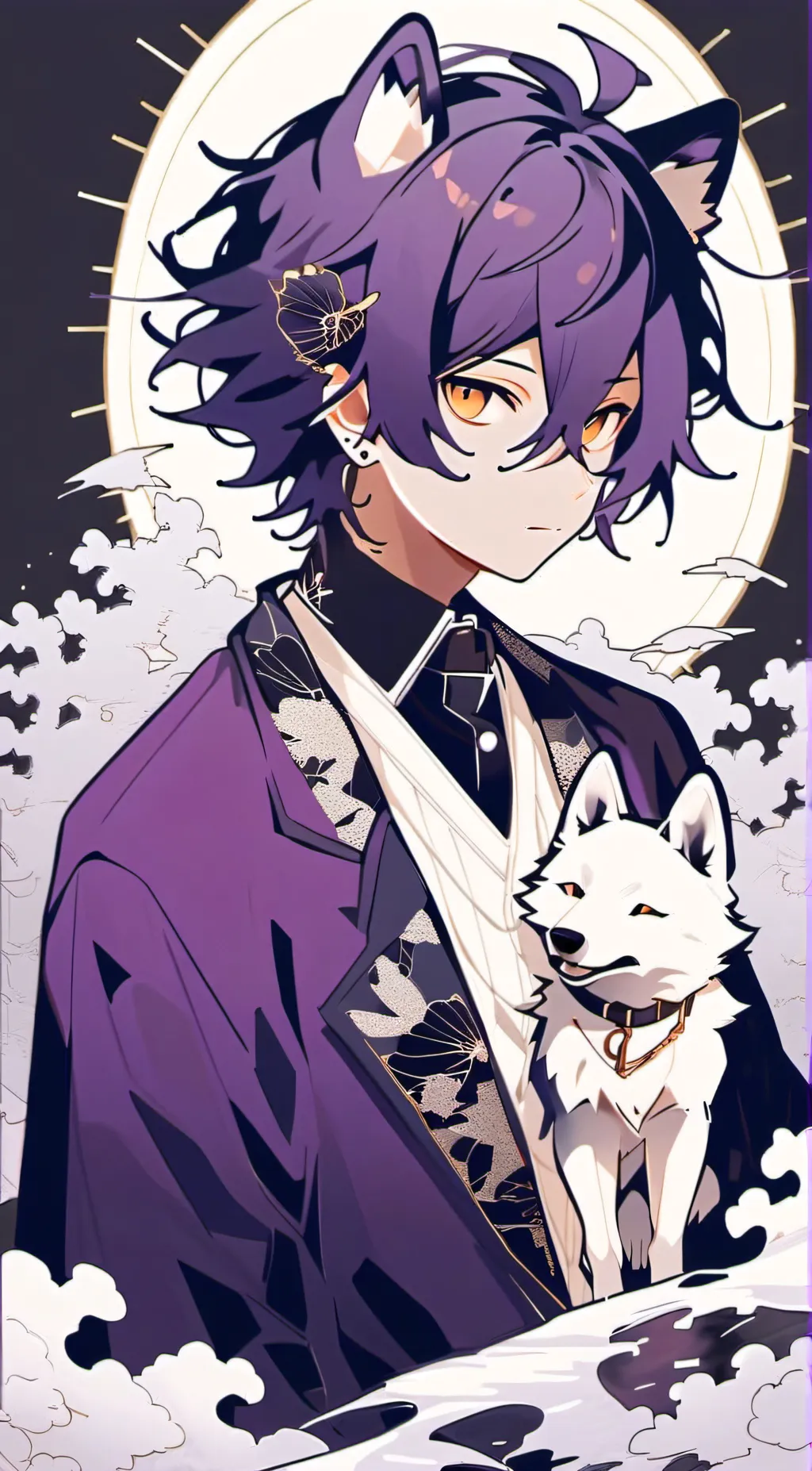ai character: Purple fang(Milo) background