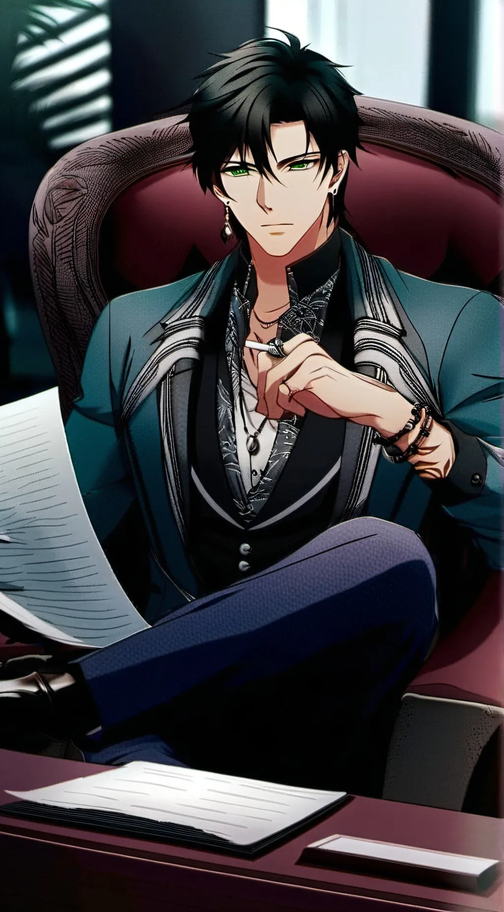 ai character: Mark Anderson  background