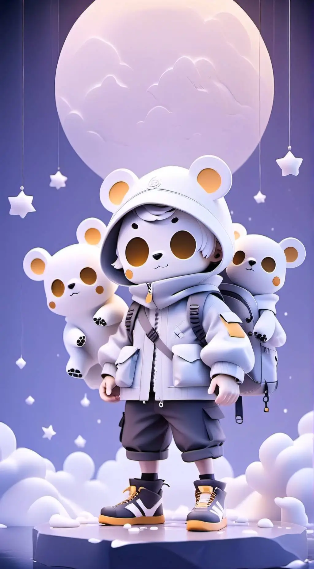 ai character: Bip the furry background