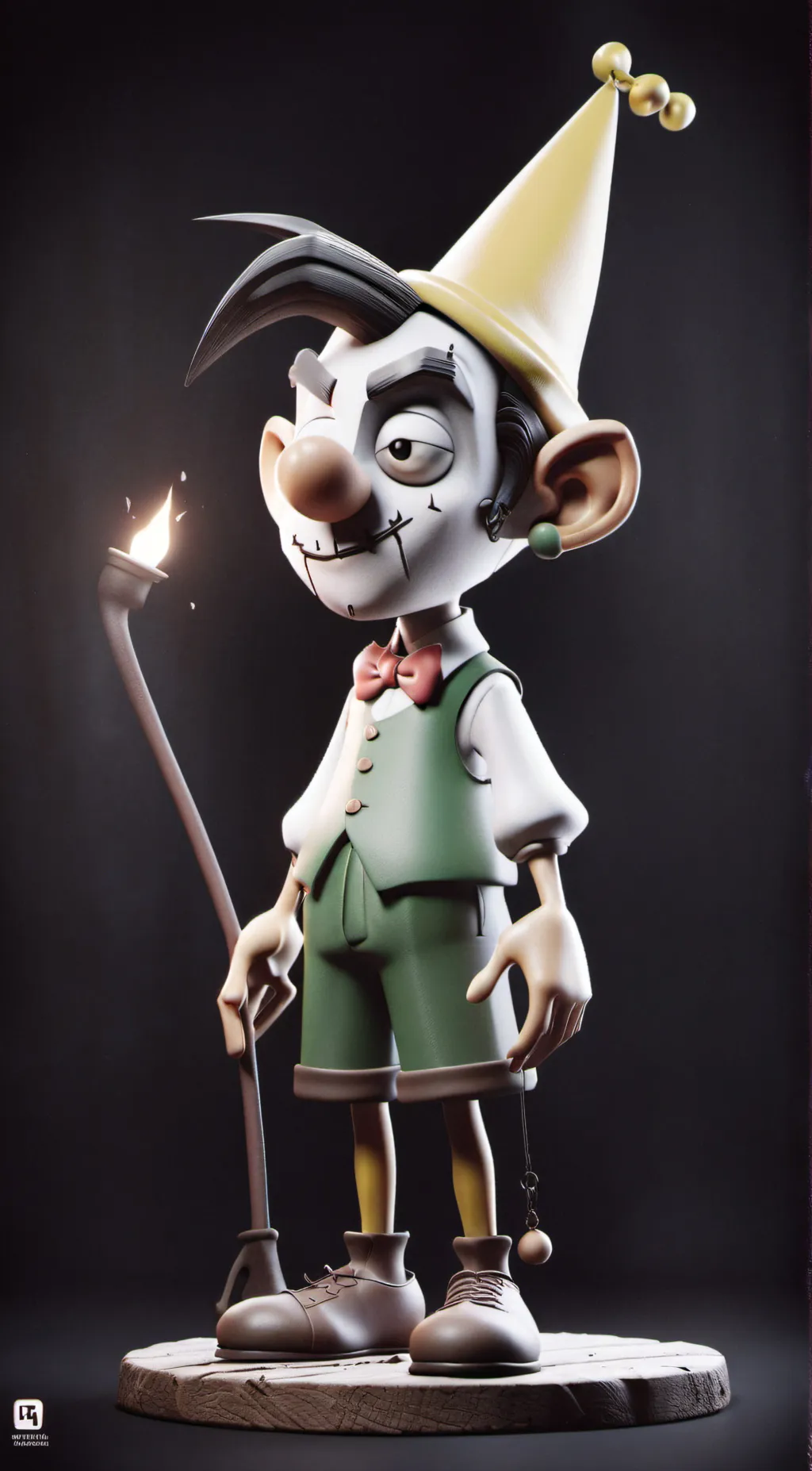 ai character: Pinocchio  background