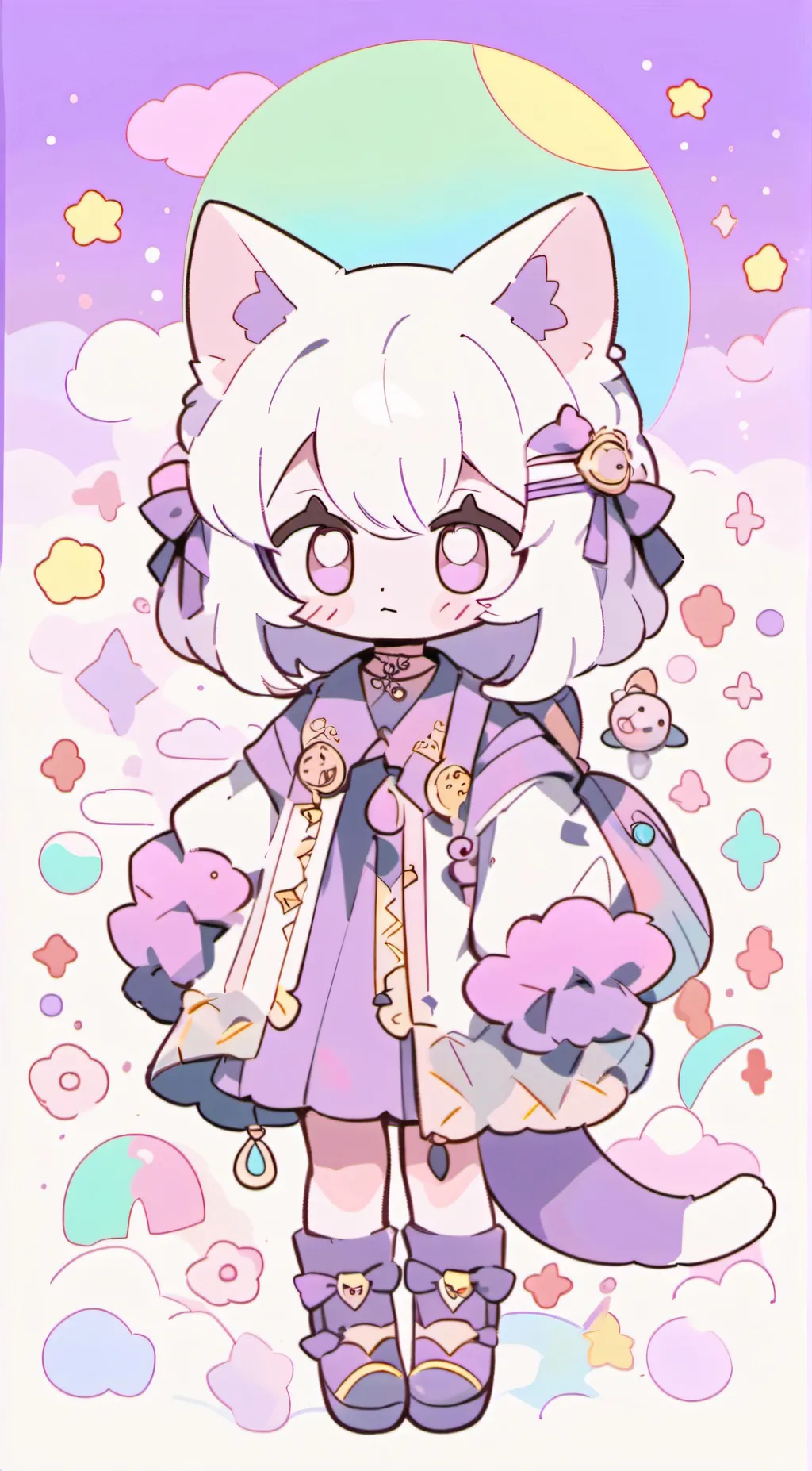 ai character: Kitty Luna background
