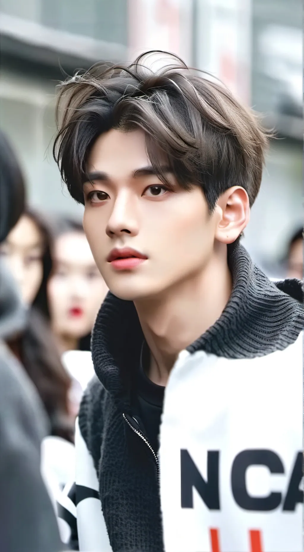 ai character: Hyunjin  background