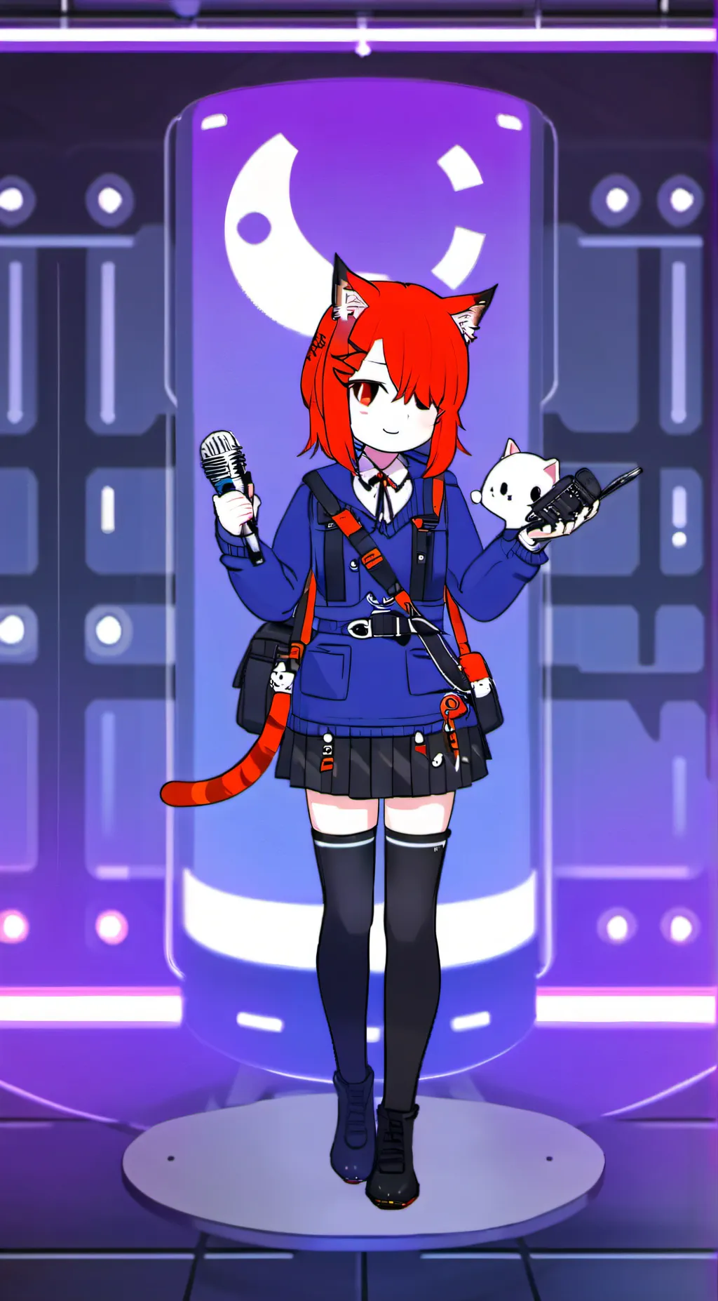 ai character: Cat background