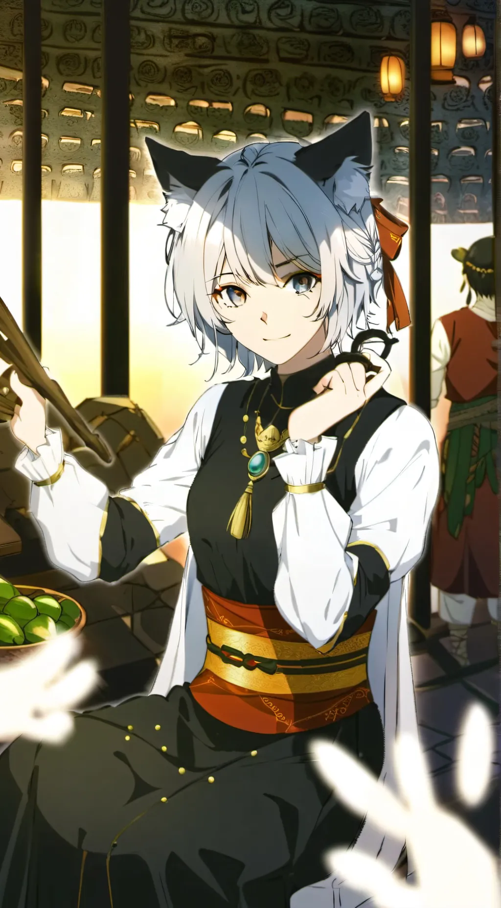 ai character: Luna background