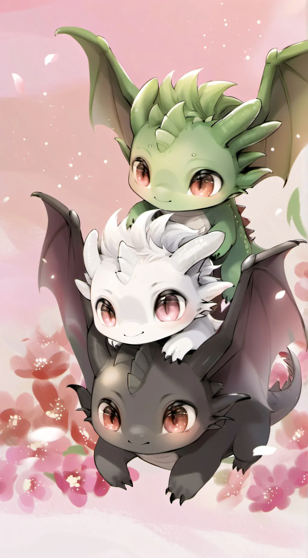 ai character: Baby dragons background