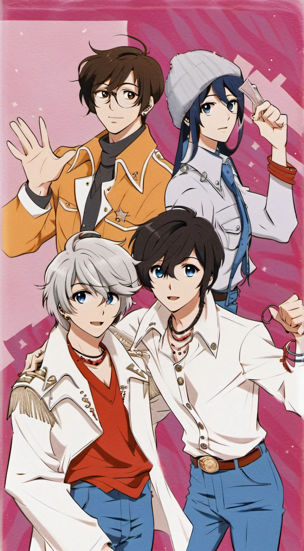 ai character: The 4 Roomates background