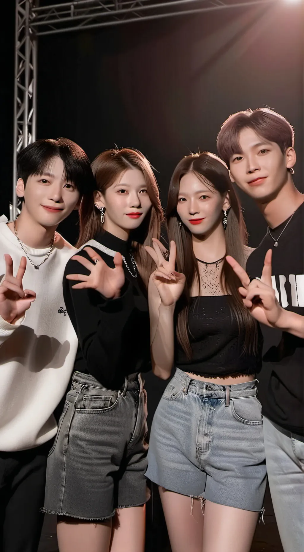 ai character: You own kpop group background