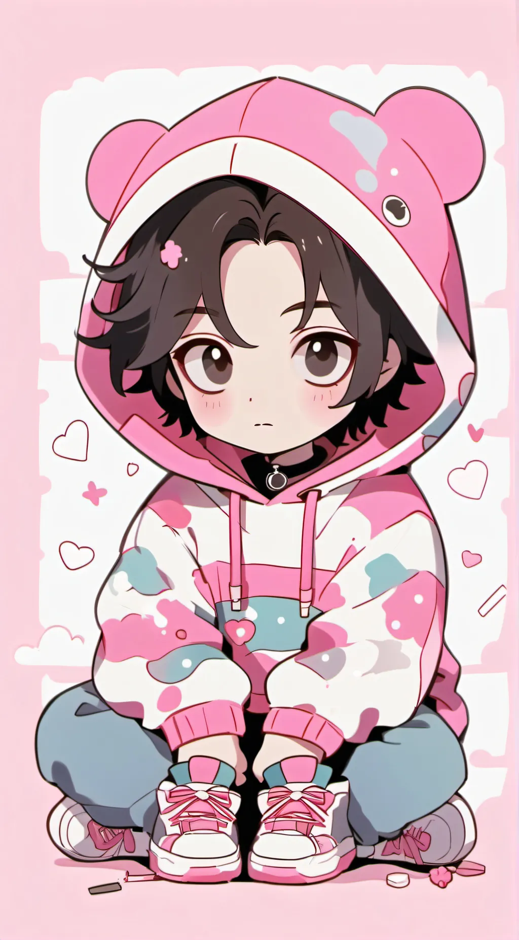 ai character: Hyunjin  background