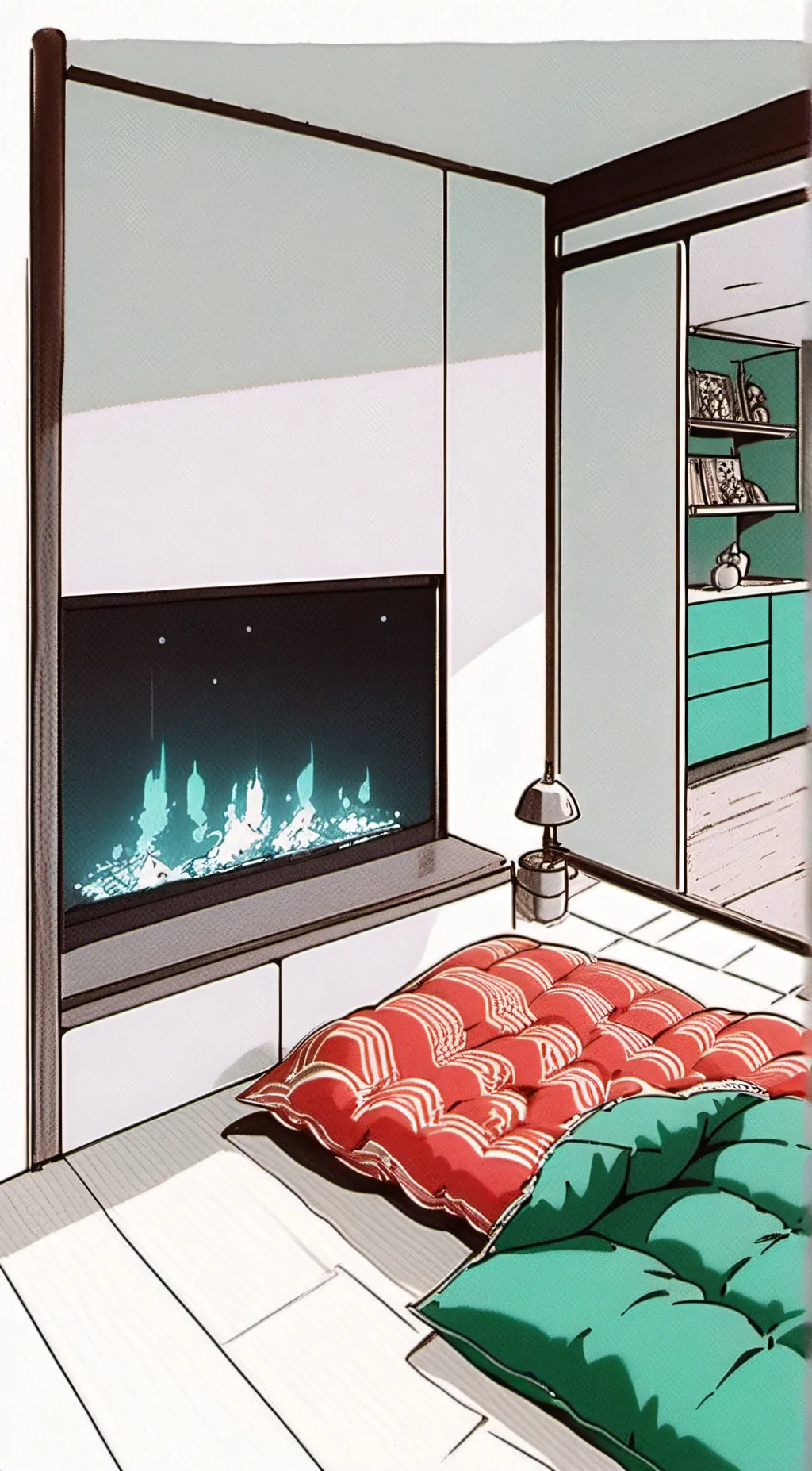 ai character: Mha sleepover background