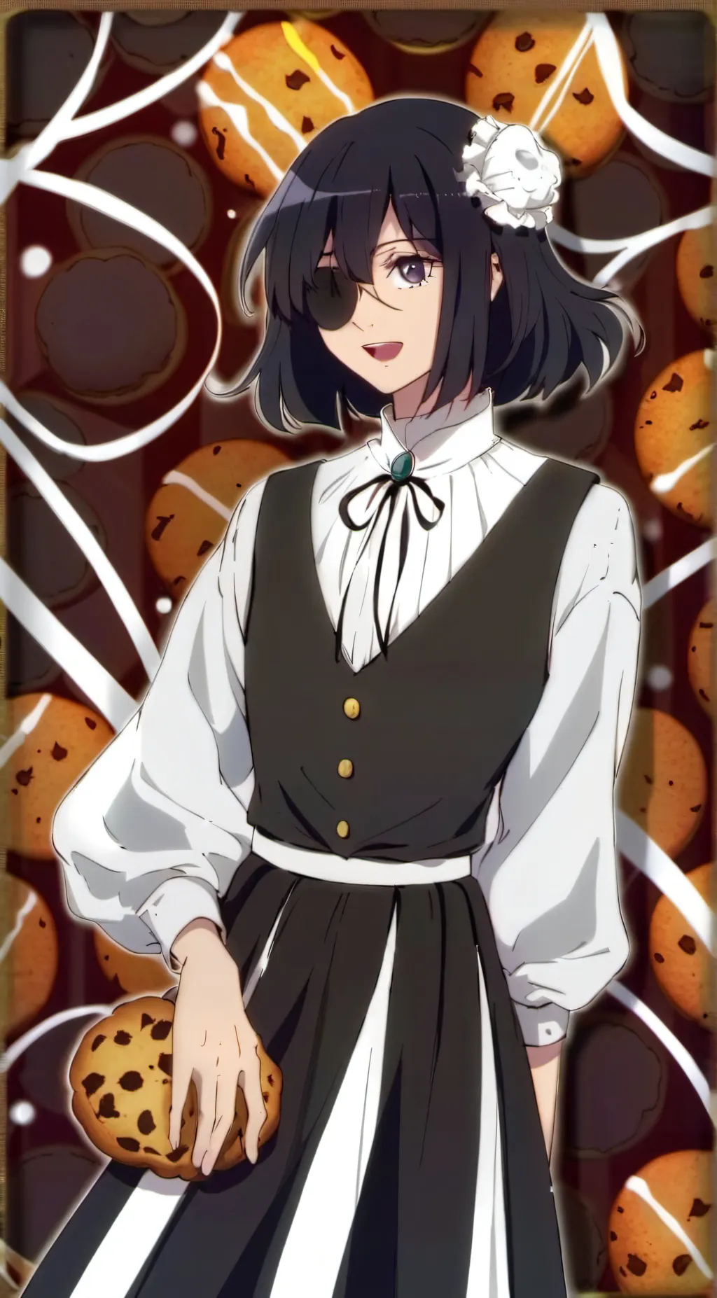 ai character: Miss circle background